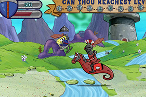 海绵宝宝大战骑士小游戏