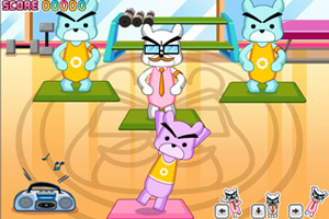 教授熊练健身操小游戏