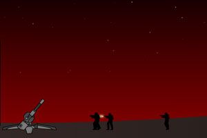 红星炮塔守城小游戏