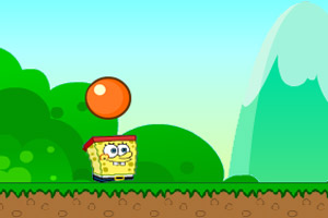 海绵宝宝顶球小游戏