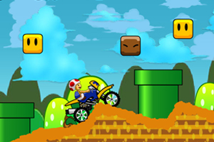 蘑菇头摩托小游戏