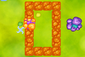 杀掉体内病毒小游戏